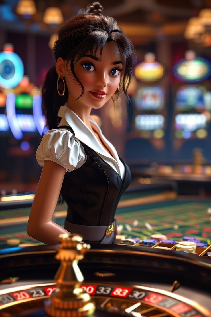 Visual permainan slot dengan animasi warna-warni yang hidup menarik perhatian